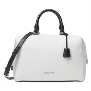 BRAND NEW Kirby White Large Leather Satchel